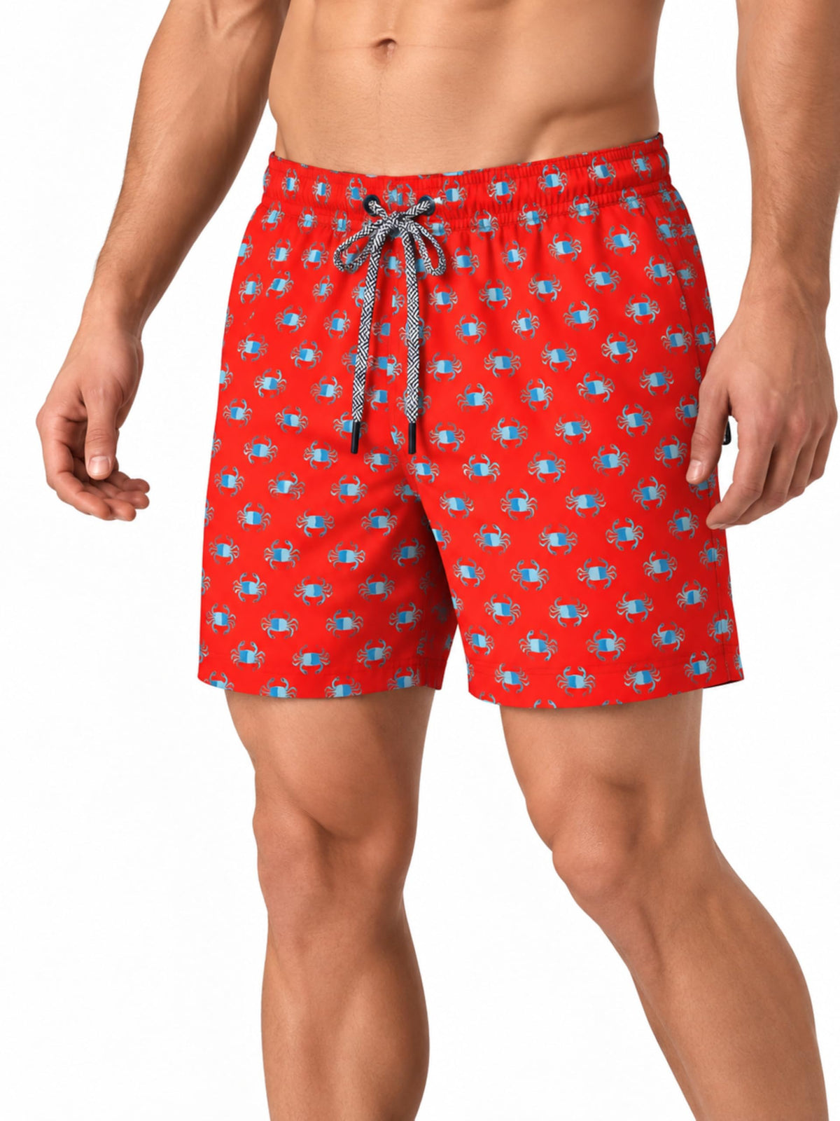 RIPT Men’s Quick Dry Swim Shorts Mesh Lining Drawstring UV 50 Beach Trunks
