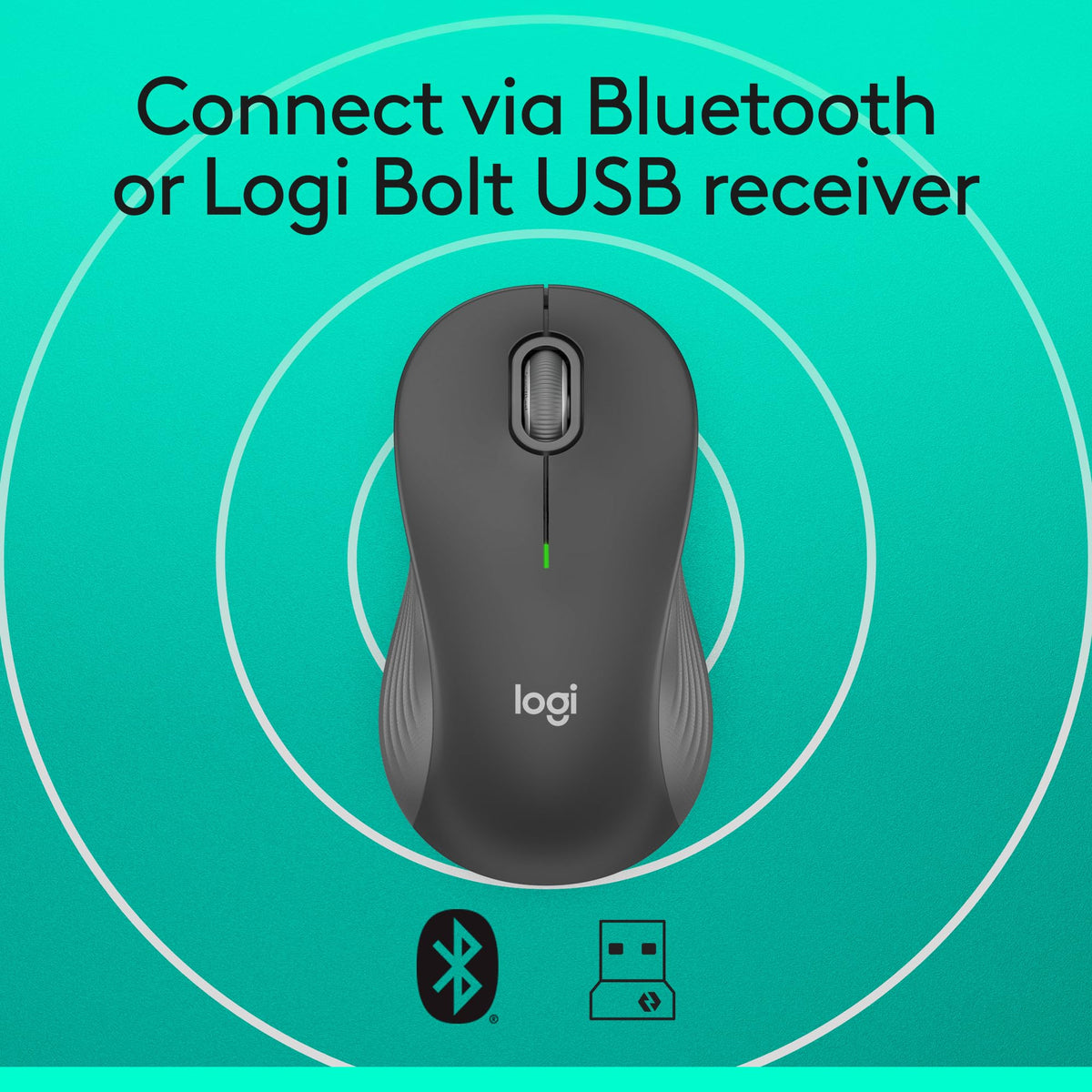 Logitech Signature M650 L Full Size Wireless Mouse - For Large Sized Hands