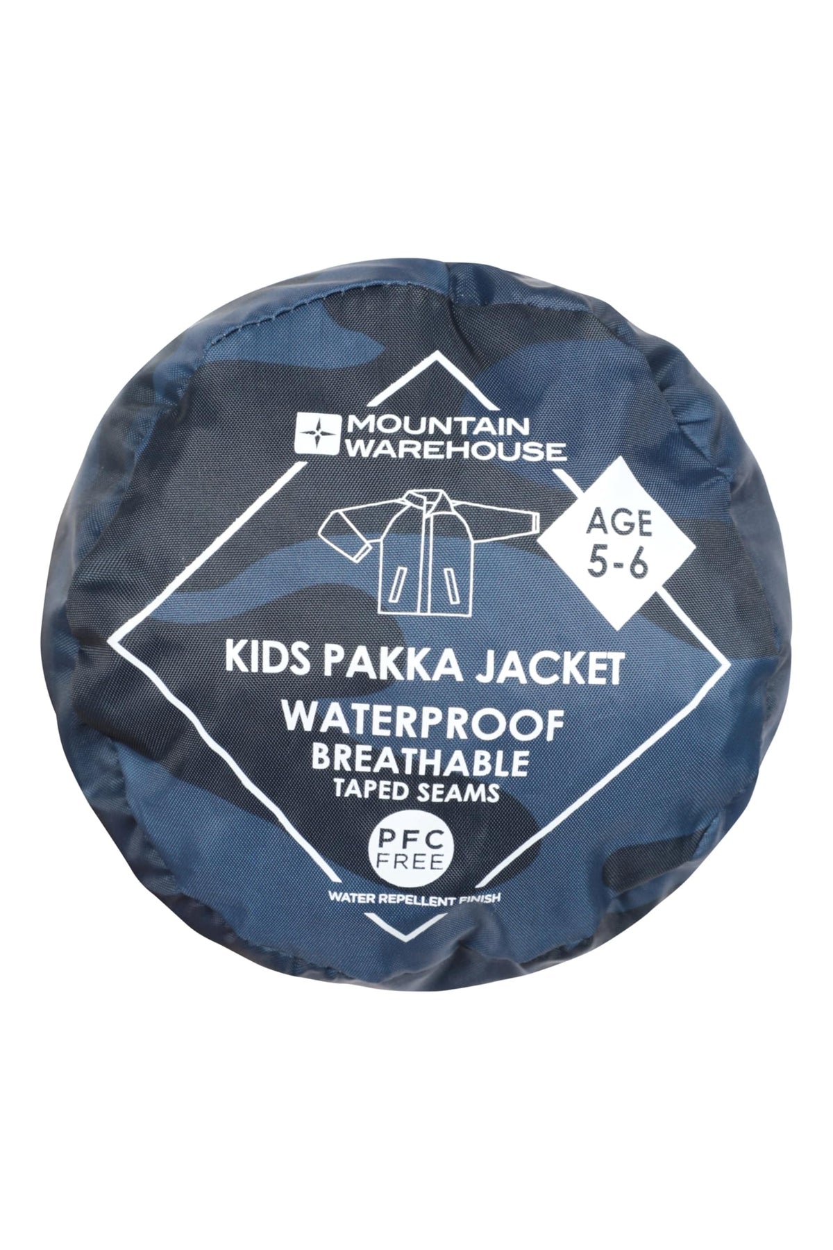 Mountain Warehouse Pakka Kids Waterproof Rain Jacket
