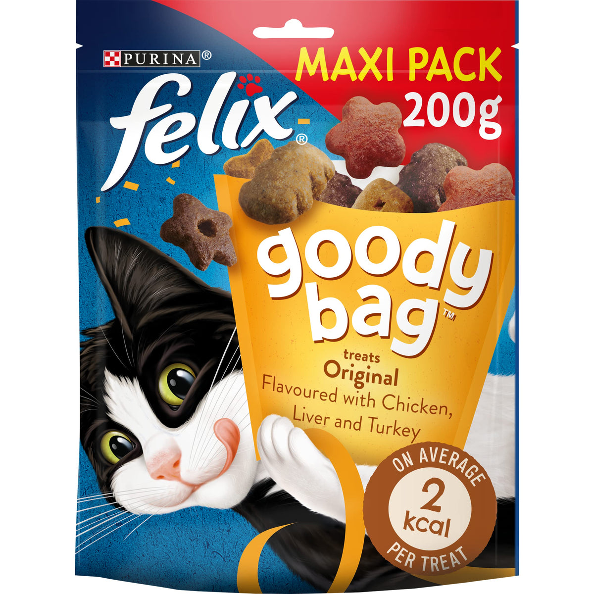 FELIX Tasty Shreds Adult Wet Cat Food Mixed Selection in Gravy Chicken, Beef, Tuna, Salmon 40 x 80g Pouches