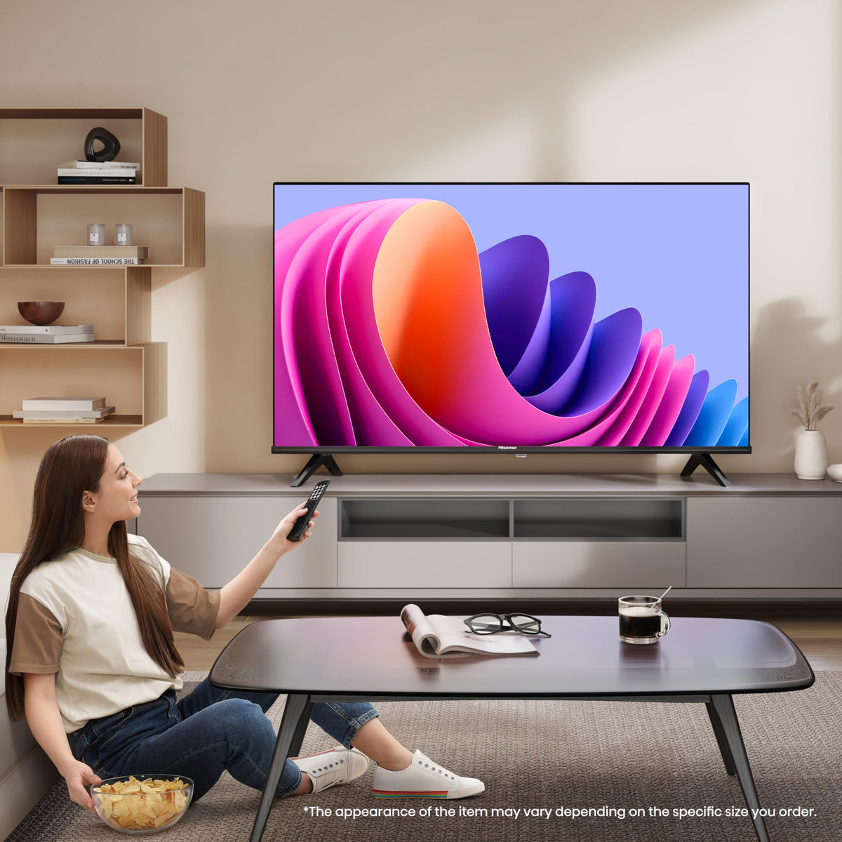 Hisense 40" 40A4QTUK FHD LED TV with Freely - Direct Lit LED, Dolby Audio, Natural Colour Enhancer, Games Mode, Sports Mode, Disney +, YouTube, Netflix