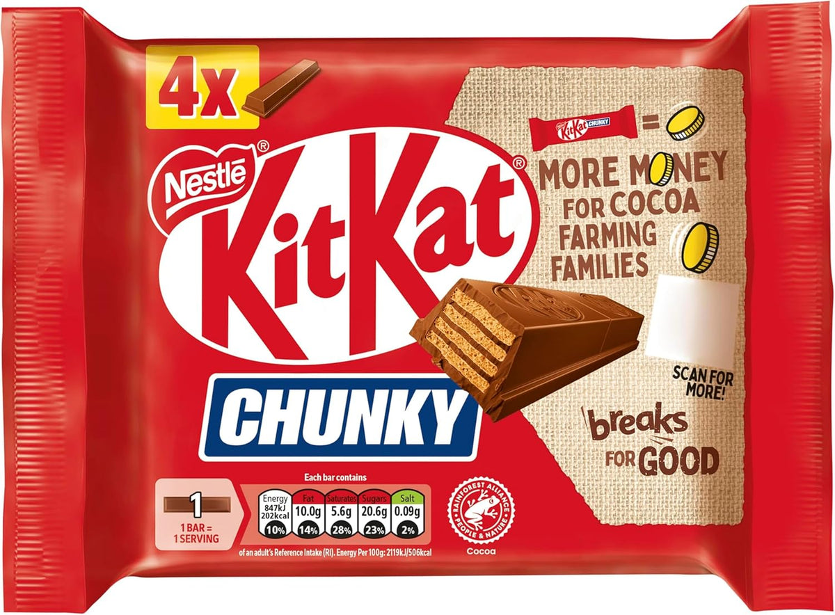 KitKat Chunky, 4 x 40g
