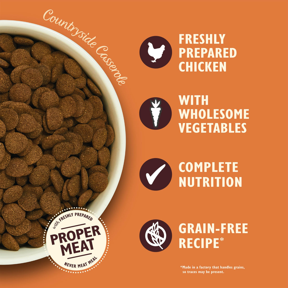 Lily's Kitchen Made with Natural Ingredients Adult Dry Dog Food Chicken & Duck Grain-Free Recipe 2.5kg Bag