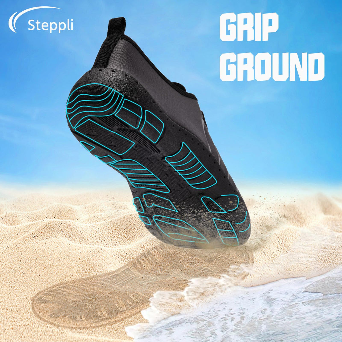 Steppli Water Shoes Beach Barefoot Swim Sea Aqua Shoes for Men Women
