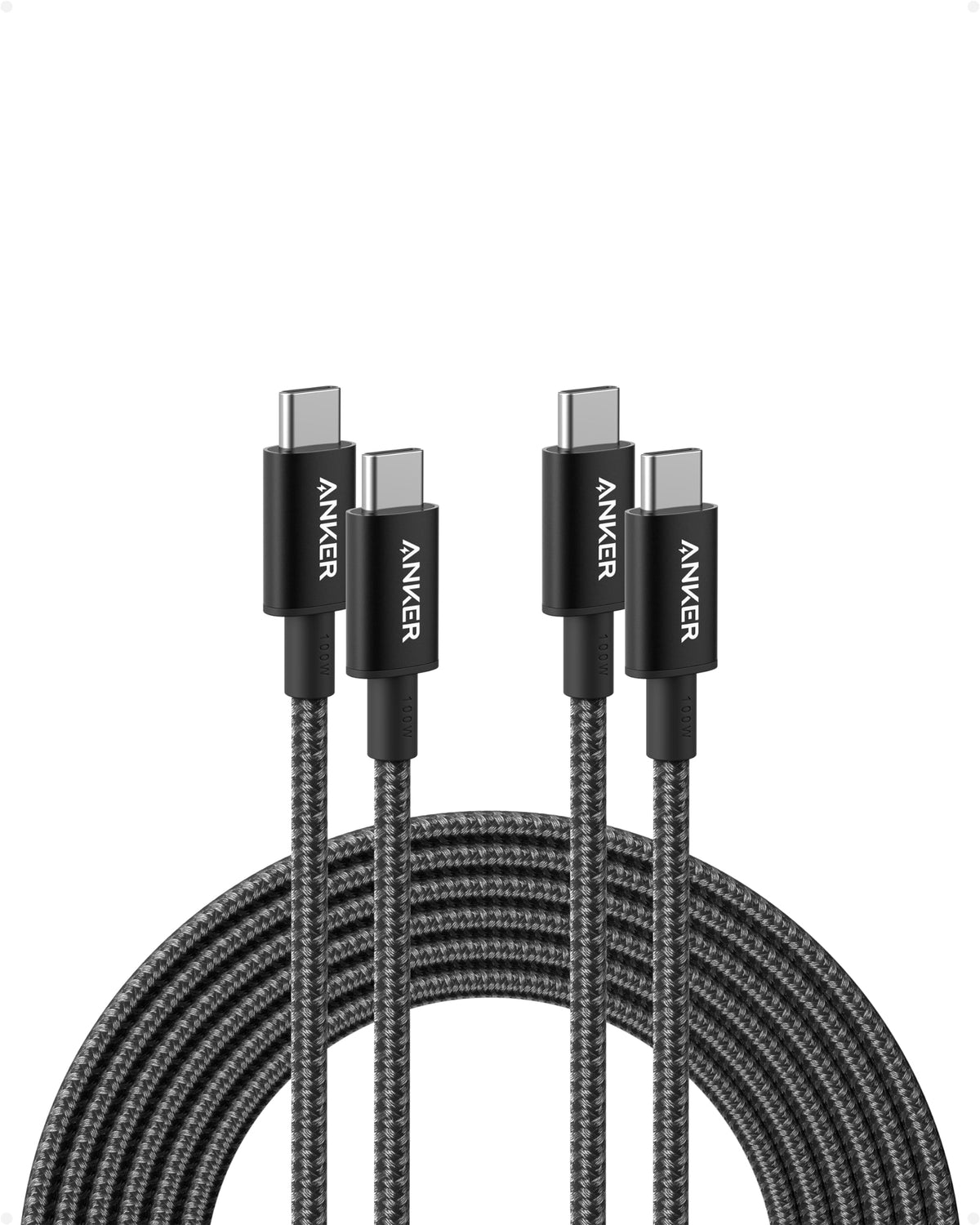 Anker USB C to USB C Charger Cable, 100W Fast Charging Cable (6 ft/1.8m)