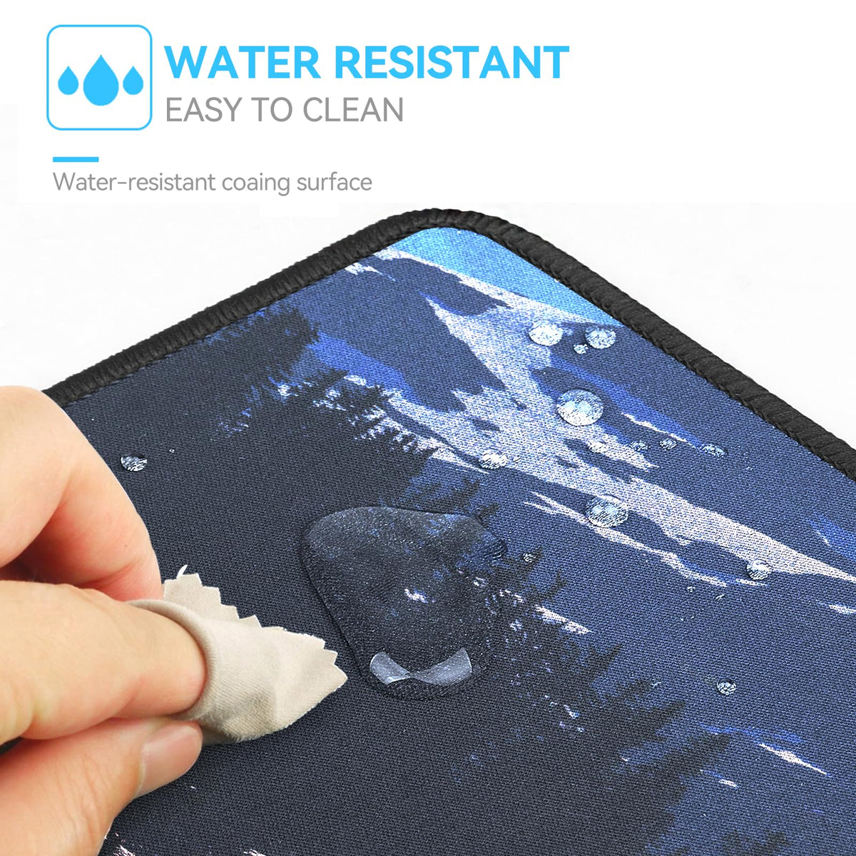 TECKNET Gaming Mouse Mat, 900x400x3mm Large Mouse Pad - Black