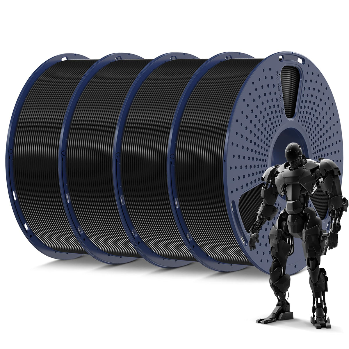 SUNLU PLA Filament 1.75mm Black PLA 1KG, Neatly Wound 3D Printer Filament