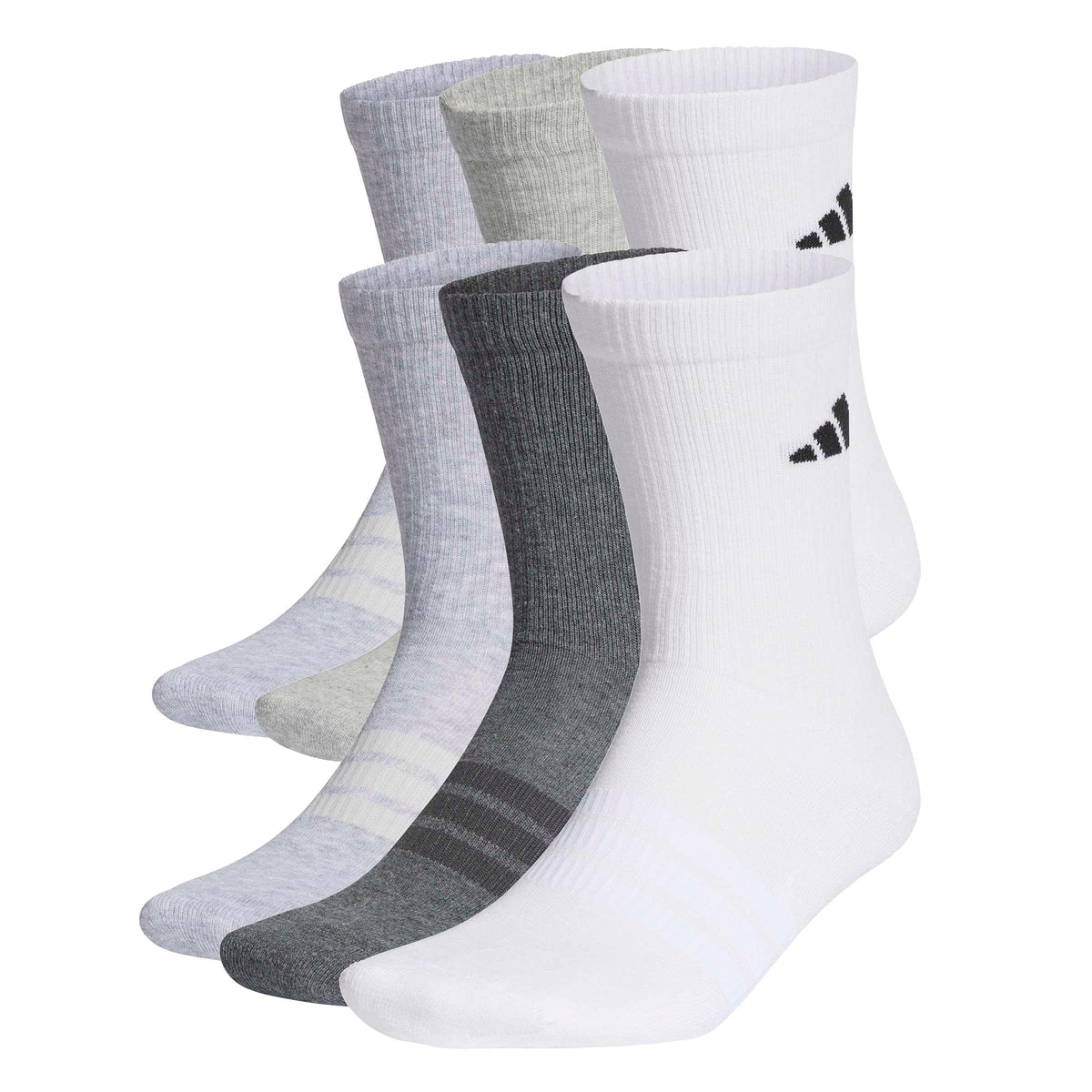 adidas Cushioned Crew Socks 6 Pairs