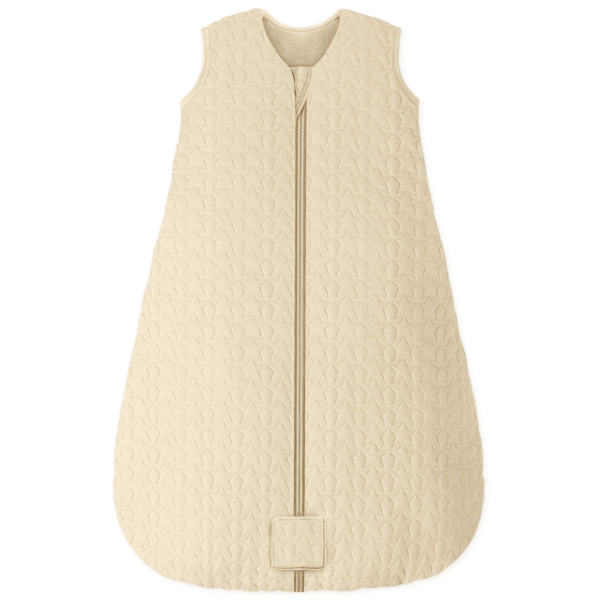 Unnivoll Baby Sleeping Bag 2.5 Tog 0-6 Months 100% Cotton Winter Sleeping Bag Baby 2-Way Zipper Quilted Sleep Sack for Newbron Infant Warm Soft Apricot