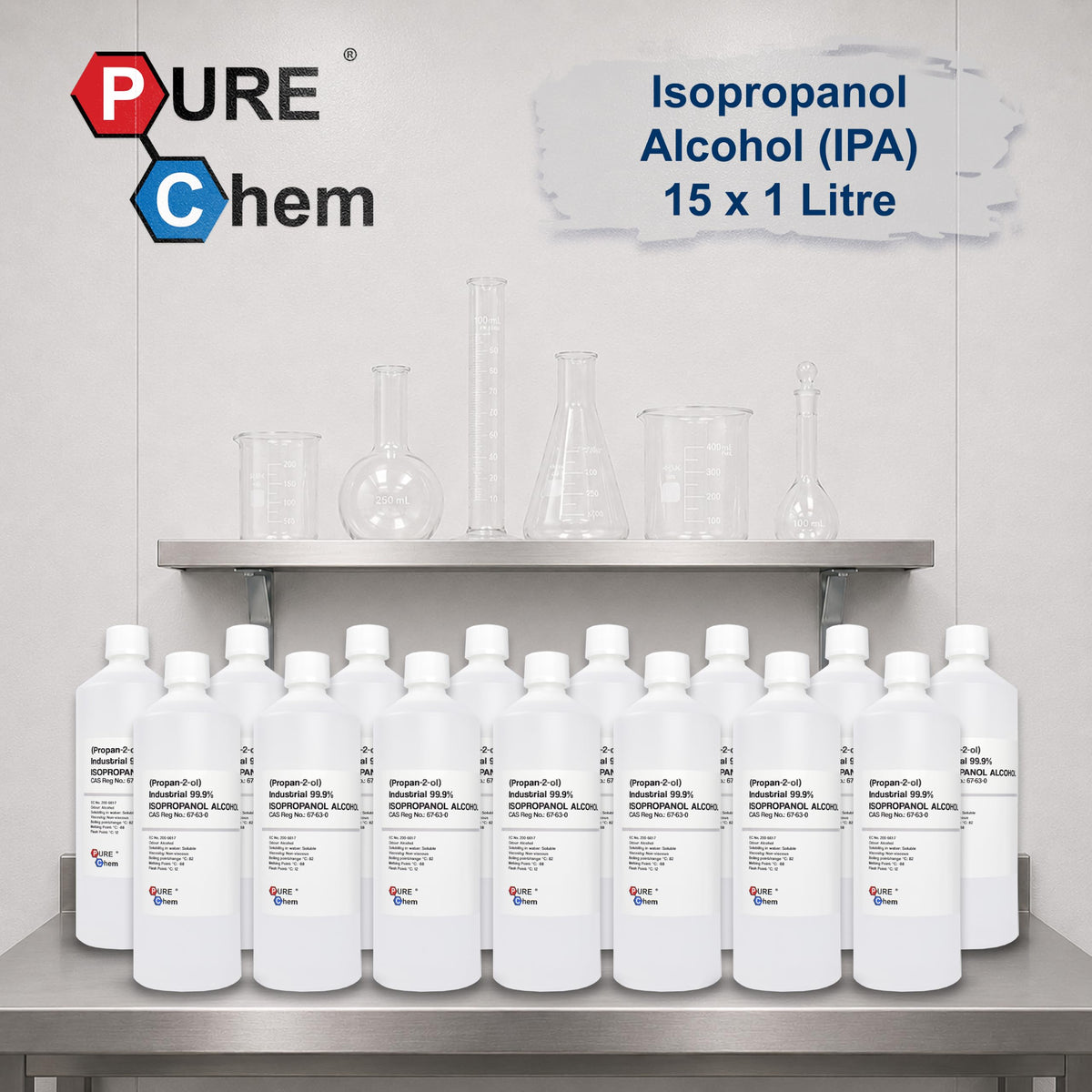 Pure Chem Isopropyl Alcohol Isopropanol IPA Rubbing Alcohol Cleaning 99.9%