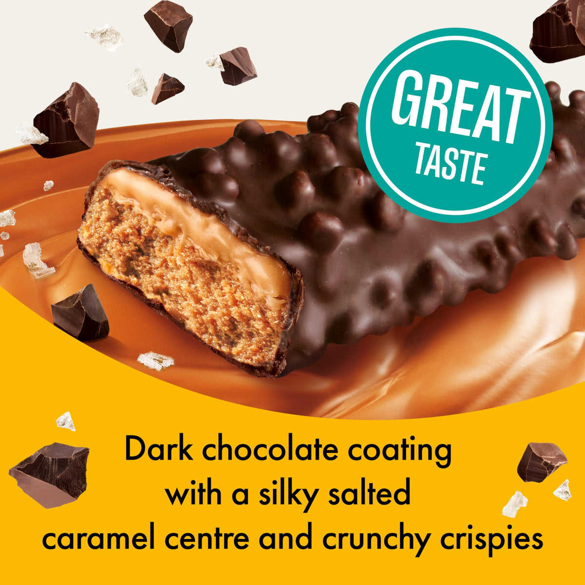 FULFIL Vitamin and Protein Bars, Chocolate Salted Caramel Flavour, 15 x 55g