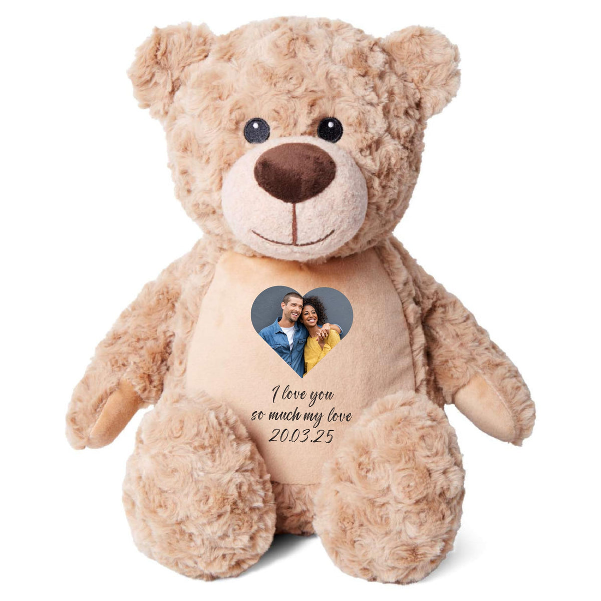 Custom Photo Teddy Keepsake | Personalized Picture Bear for Birthdays & Special Occasions | Memorial Baby Loss Keepsake | Personalised Gifts for Girlfriend, Multi