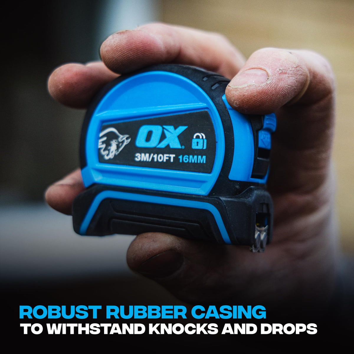 OX Pro Dual Auto Lock Tape Measure Twinpack - 8m, Magnetic End Hook