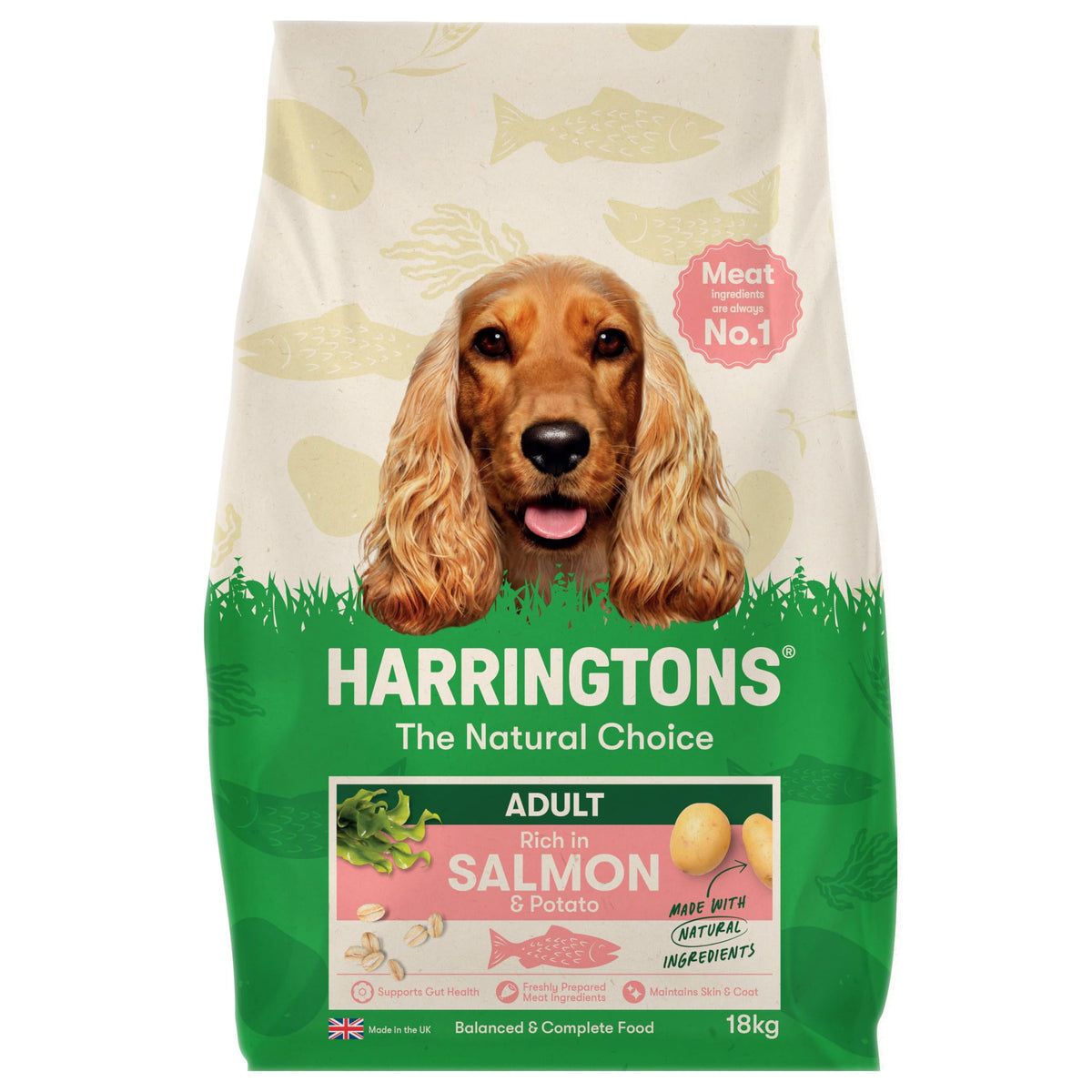 Harringtons Complete Dry Adult Dog Food Salmon & Potato 12kg