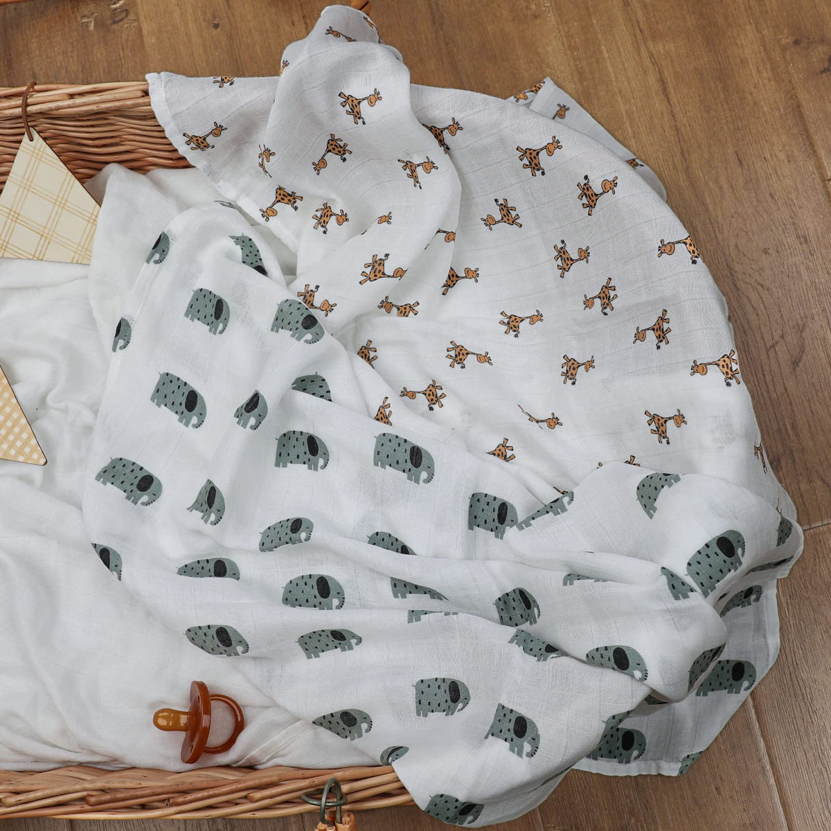 GLLQUEN BABY Muslin Squares Cloth for Baby 6pack 70cm x 70cm