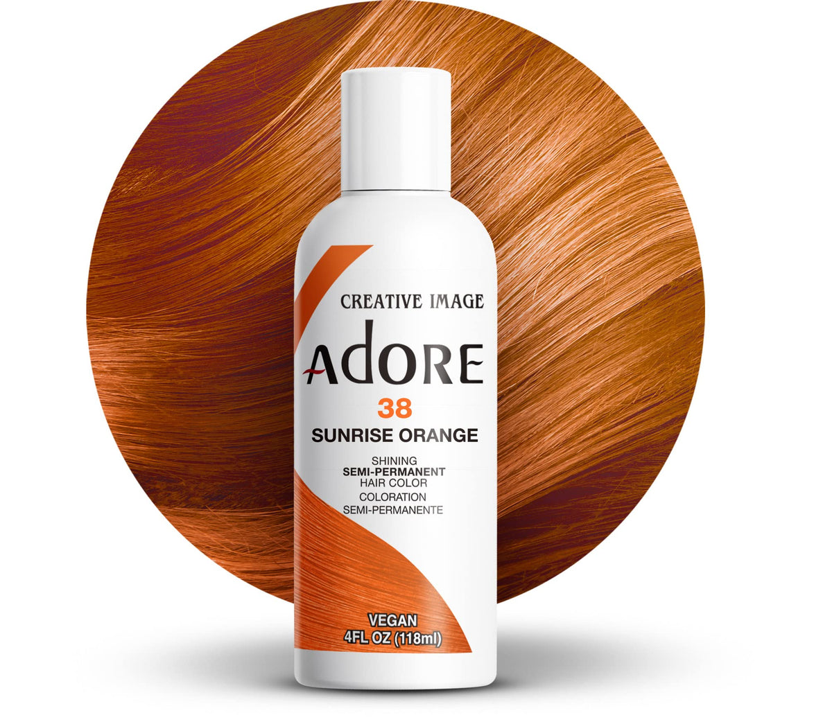 Adore Shining Semi Permanent Hair Colour 121 Jet Black – Vibrant Black Hair Dye, Vegan & Cruelty-Free, Ammonia, Peroxide & Alcohol Free