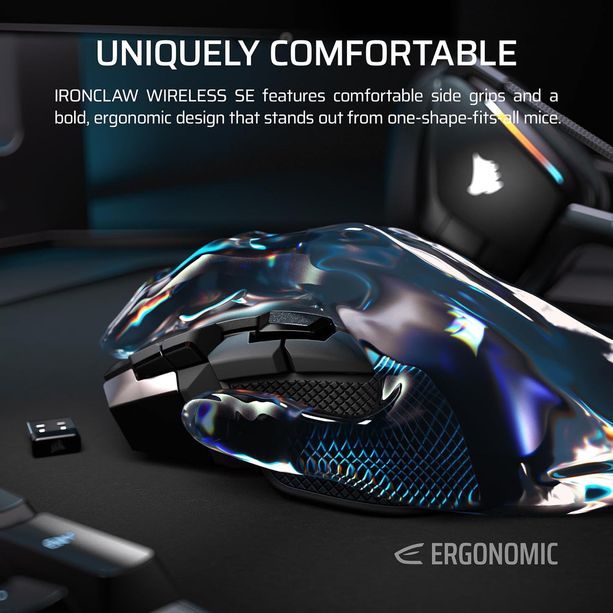 Corsair IRONCLAW WIRELESS SE (2026) Gaming Mouse – Black
