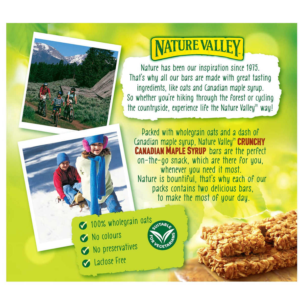 Nature Valley Crunchy Oats and Chocolate Cereal Bars, 18 x 42 g