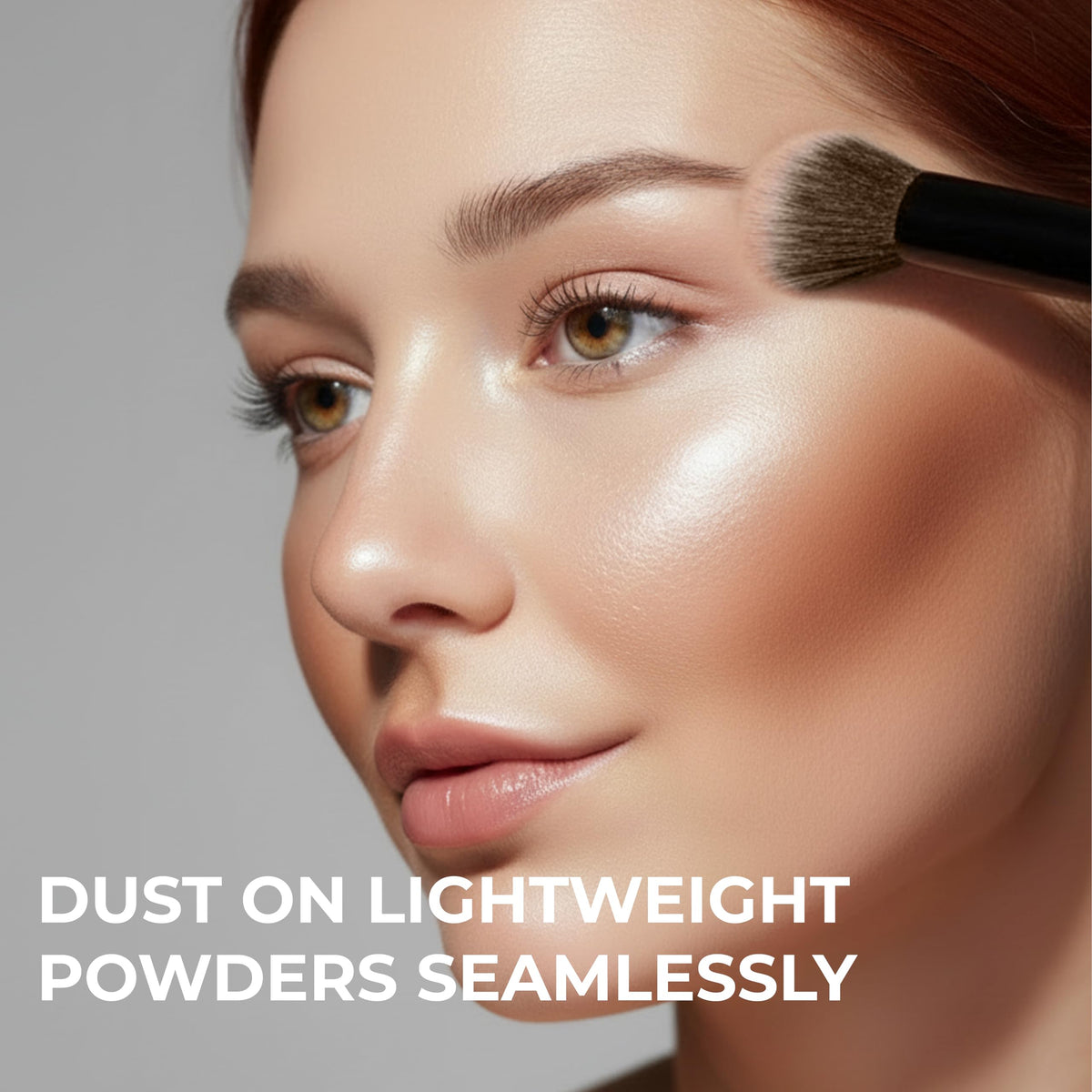 Make Up Brush Foundation Kabuki Flat Top, Perfect For Blending Liquid Cream