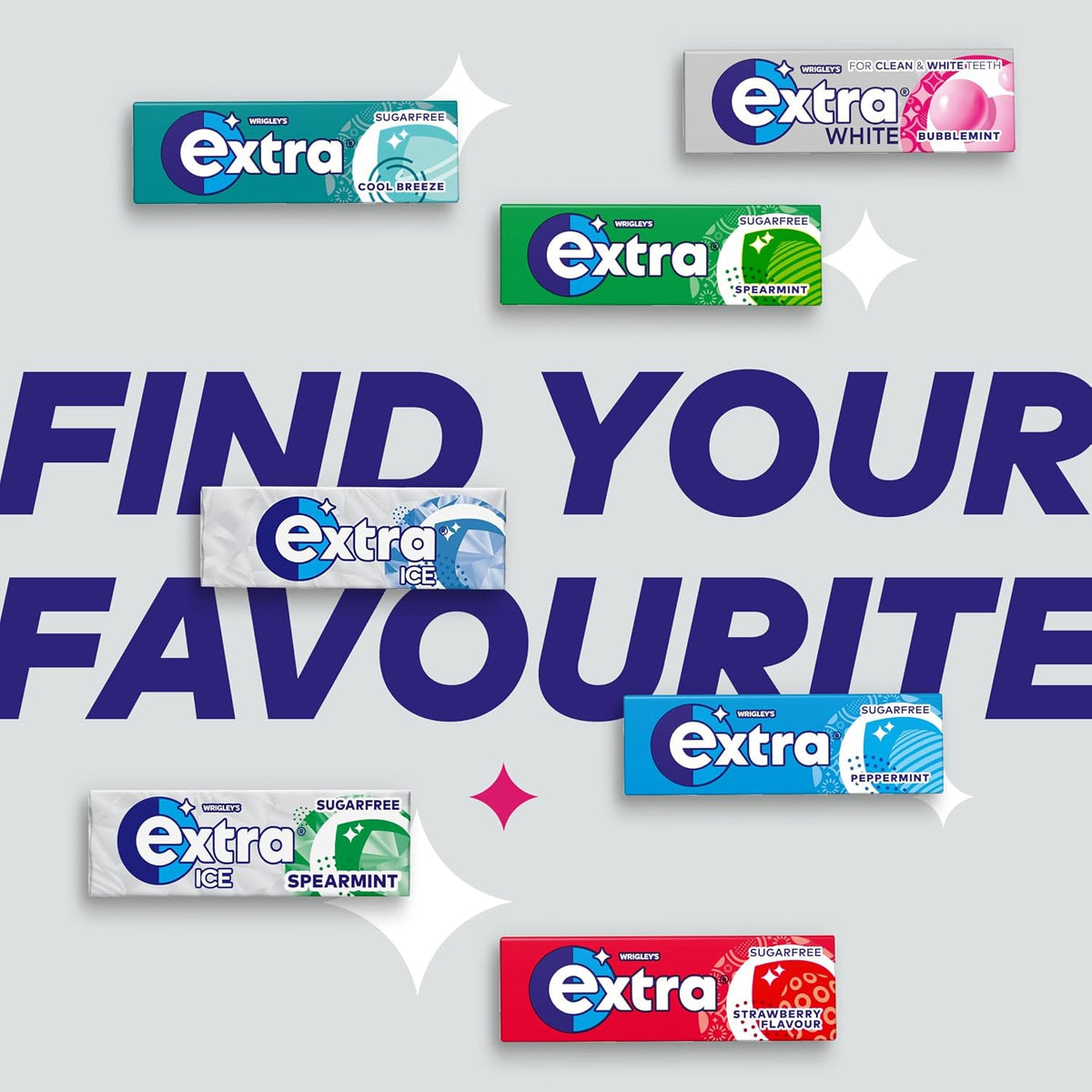 Wrigley's Extra White Bubblemint Sugar Free Chewing Gum Bottle 46 Pieces