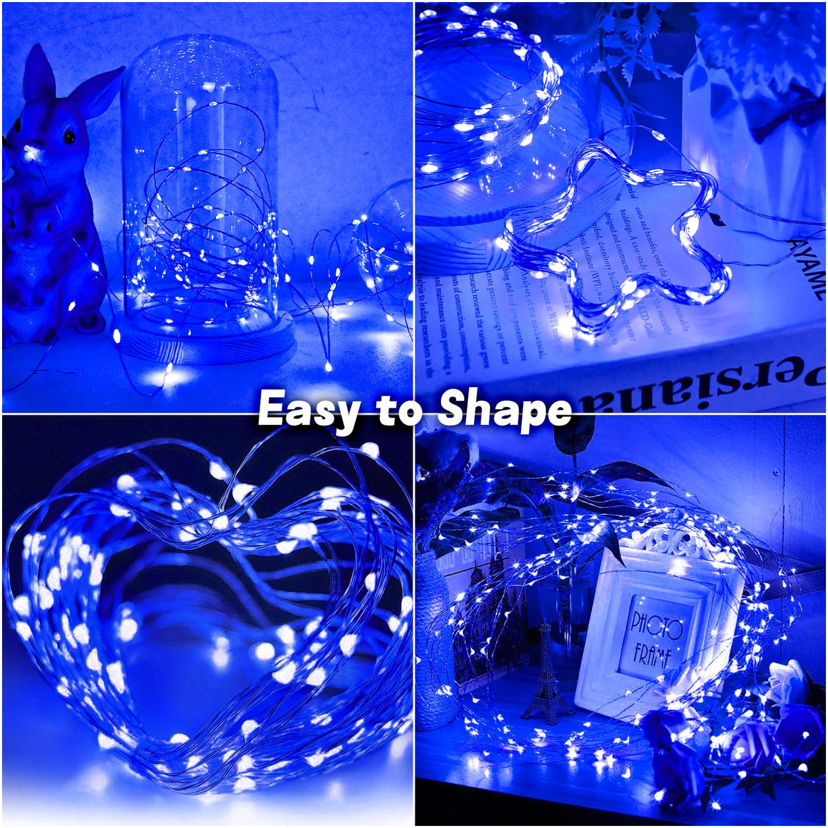 Gcstnn Garden Solar Lights Outdoor, 5M 50 LED Solar Fairy Lights, Copper Wire 8 Modes Waterproof String Lights for Yard, Christmas Tree, Bedroom, Gate, Indoor/Outside Decorations(Orange)