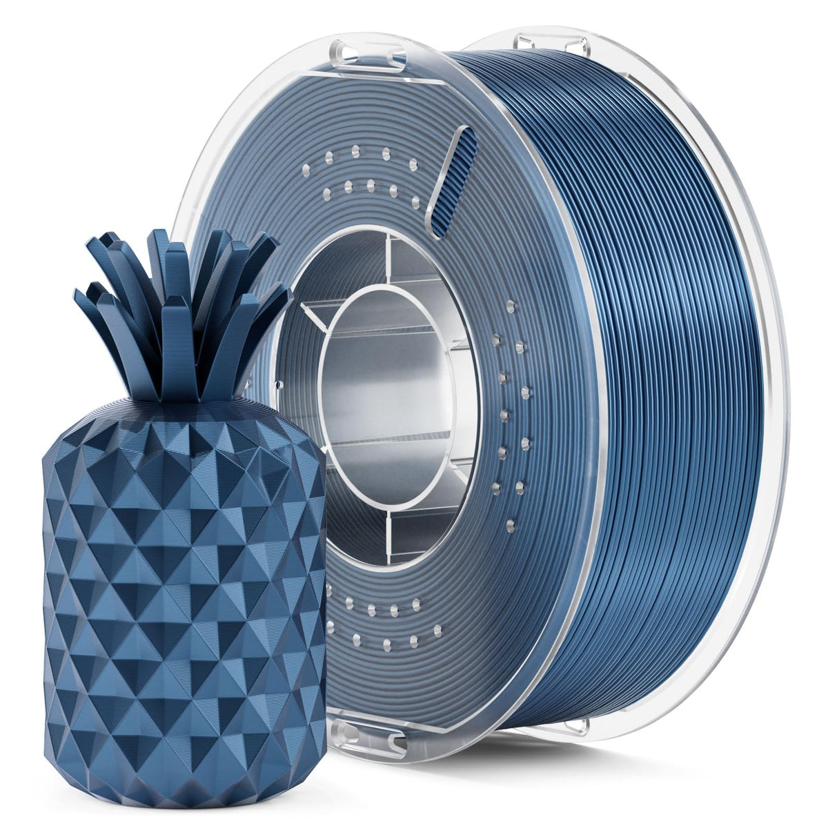 ELEGOO Silk PLA Filament 1.75mm Blue Purple 1KG, Shiny Dual Colours 3D Filament Dimensional Accuracy +/- 0.05mm, 1kg Spool(2.2lbs) Fits for Most FDM 3D Printers