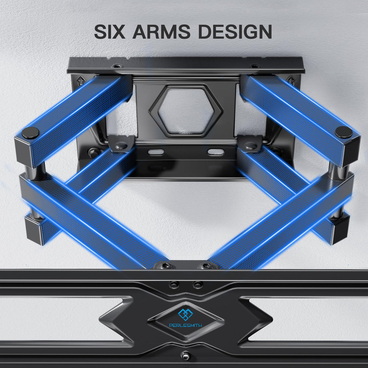 PERLESMITH TV Wall Bracket, for 26-60 Inch Television up to 40 kg