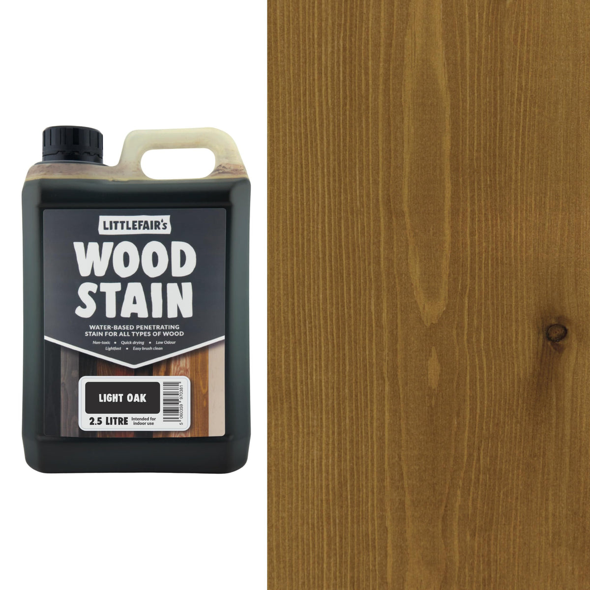 Littlefair's Wood Stain Water-Based - (Very Red Mahogany) – Non-Toxic, Eco-Friendly & Quick Drying - Easy-to-Apply, Concentrated Formula for All Wood Types – 15ml Tester Pot
