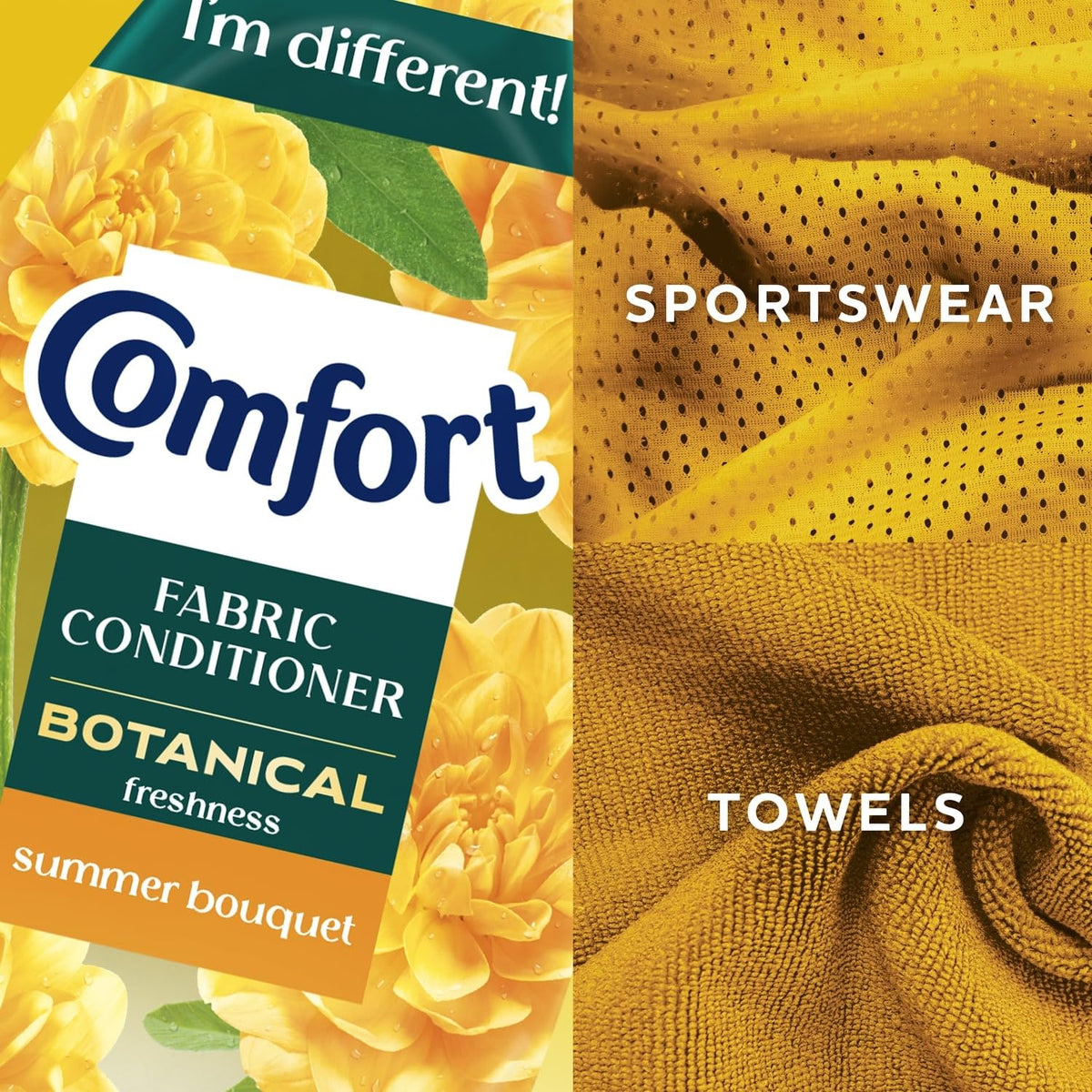 Comfort Pure Dreams Cashmere Soft Fabric Conditioner Dermatologist-Recommended Gentle Next to Sensitive Skin 48 washes(1.44 L) - Case pack of 6