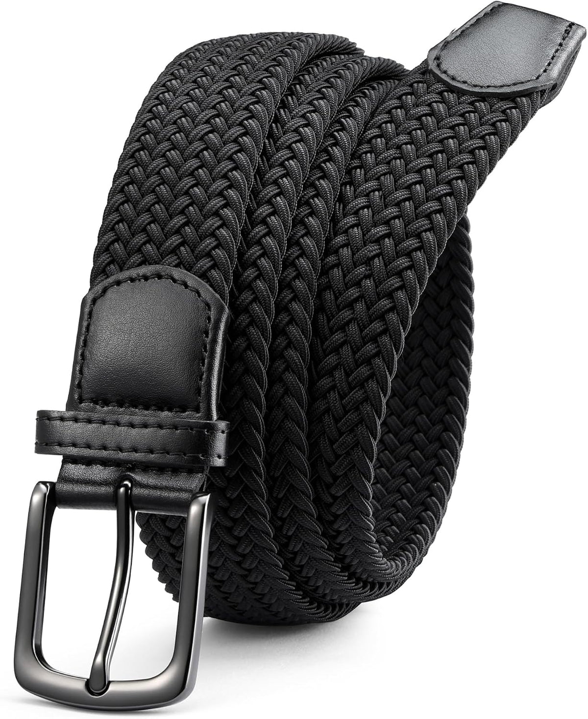 CHAOREN Elastic Belts for Men, Stretch Webbing Belt for Golf & Jeans 1 3/8"