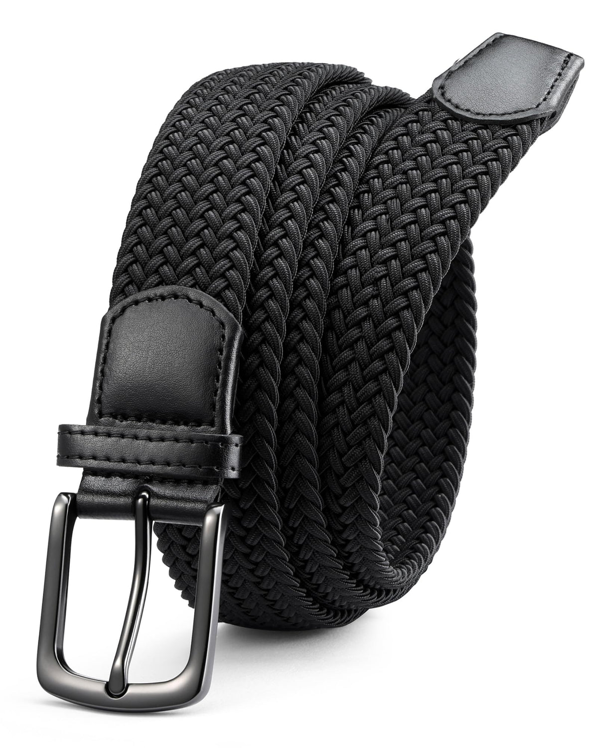 CHAOREN Elastic Belts for Men, Stretch Webbing Belt for Golf & Jeans 1 3/8"