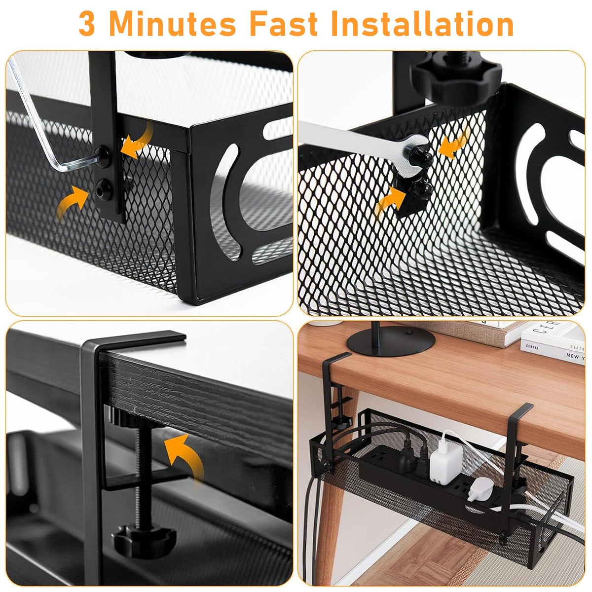Cable Management, Under Desk Cable Management, Desk Cable Tidy