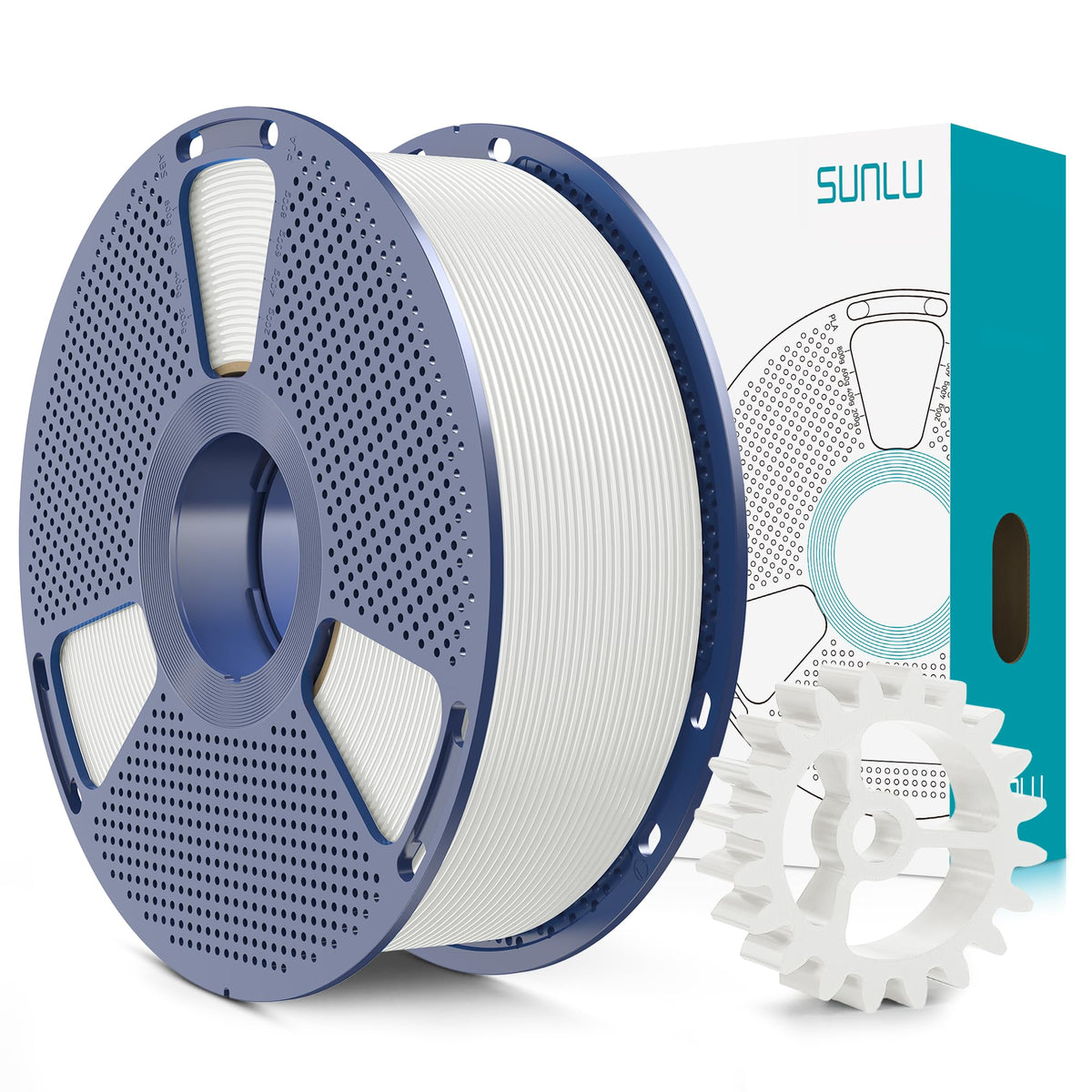 SUNLU Upgrade PLA+2.0 Filament, Next-Gen PLA+ 3D Printer Filament 1.75mm