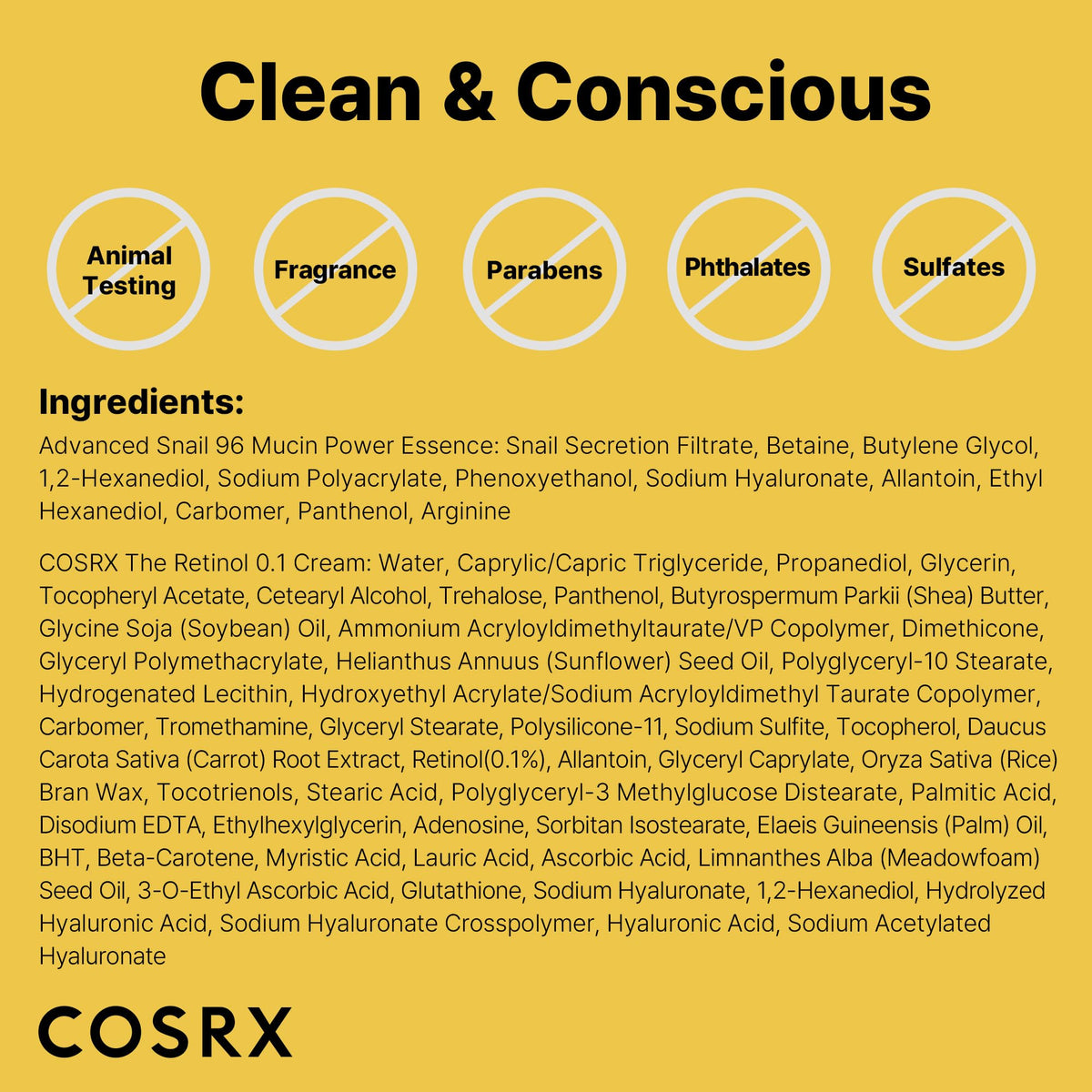 COSRX Advanced Snail 96 Mucin Power Essence 100ml | Snail Secretion Filtrate 96% | Skin Repair Serum | CPNP Registered, Korean Skin Care, Cruelty Free, Paraben Free, Alcohol Free