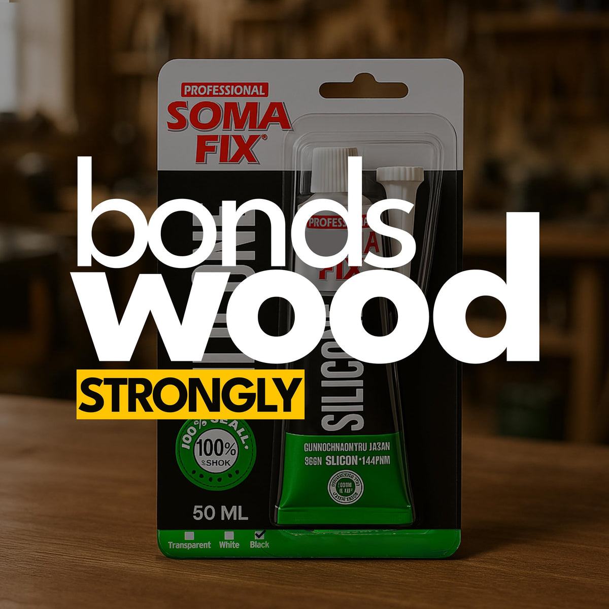 Black Silicone Sealant (No Gun Required) Flexible & Waterproof Sealant