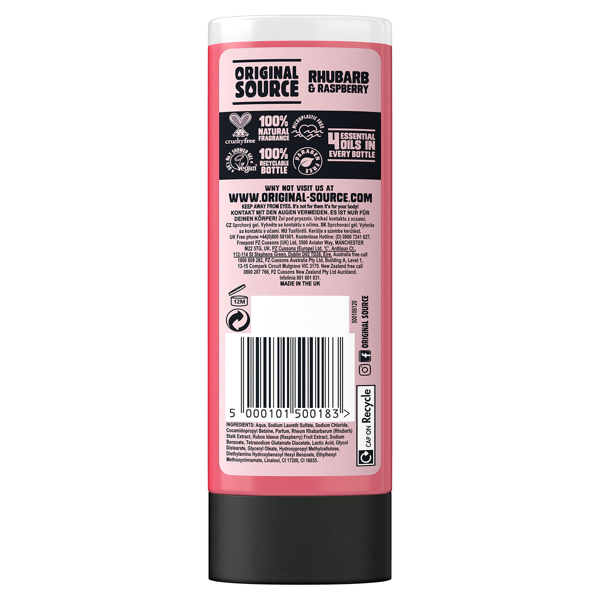 Original Source Coconut & Shea Butter Shower Gel, 6x250ml