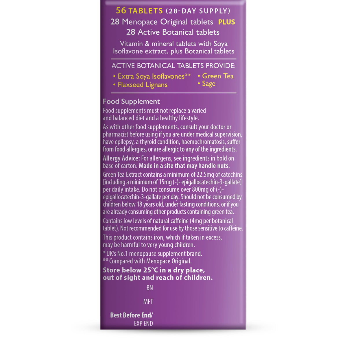 Menopace Original by Vitabiotics - 90-Day Menopause & Perimenopause Vitamin Supplement Tablets - UK's No.1 Menopause Supplement Brand