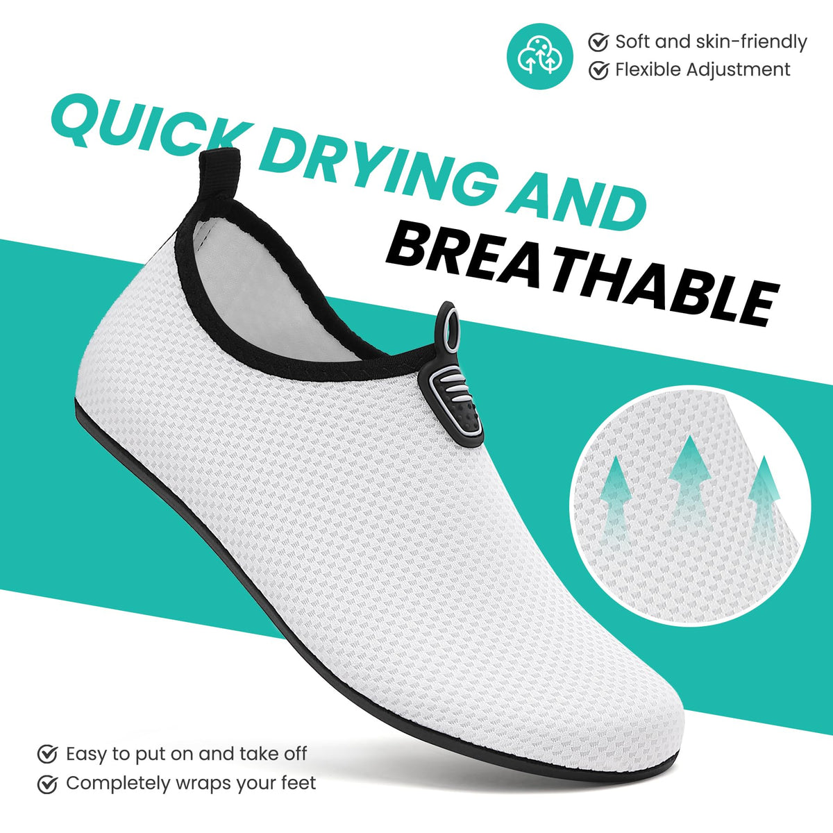 sportvibe Water Shoes Beach Swim Sea Shoes for Men Women