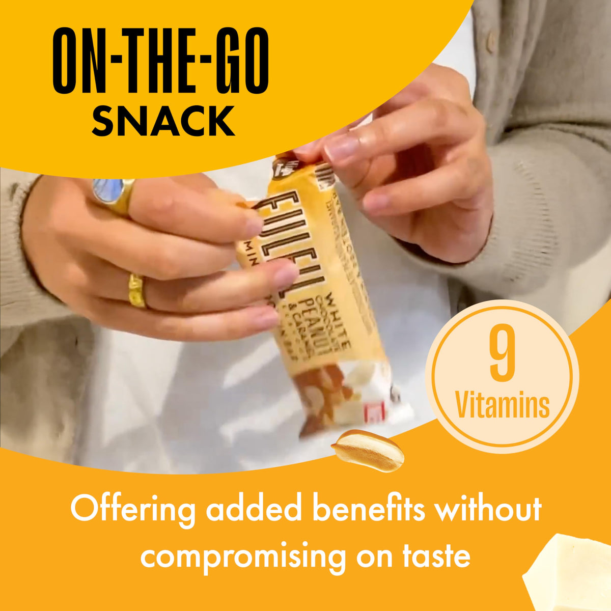 FULFIL Vitamin and Protein Bars, Chocolate Salted Caramel Flavour, 15 x 55g