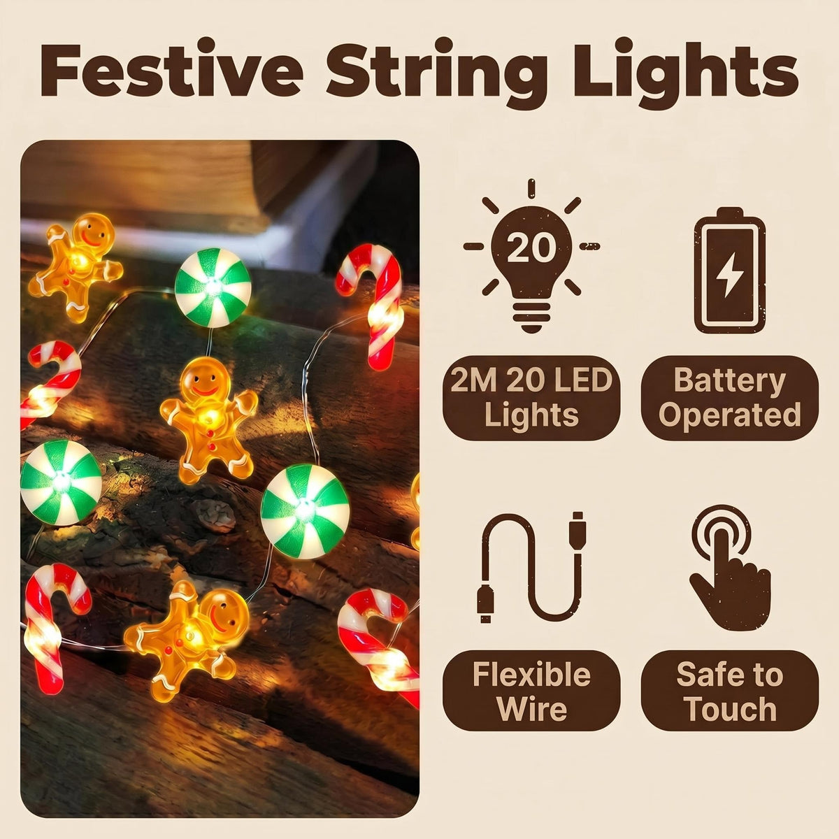 2M 20 LED Pink Cherry Blossom Fairy Lights, Battery Operated Flower String Lights for Bedroom Decor, Indoor Spring and Christmas Decorations, Girls Room Gift (Flowers)