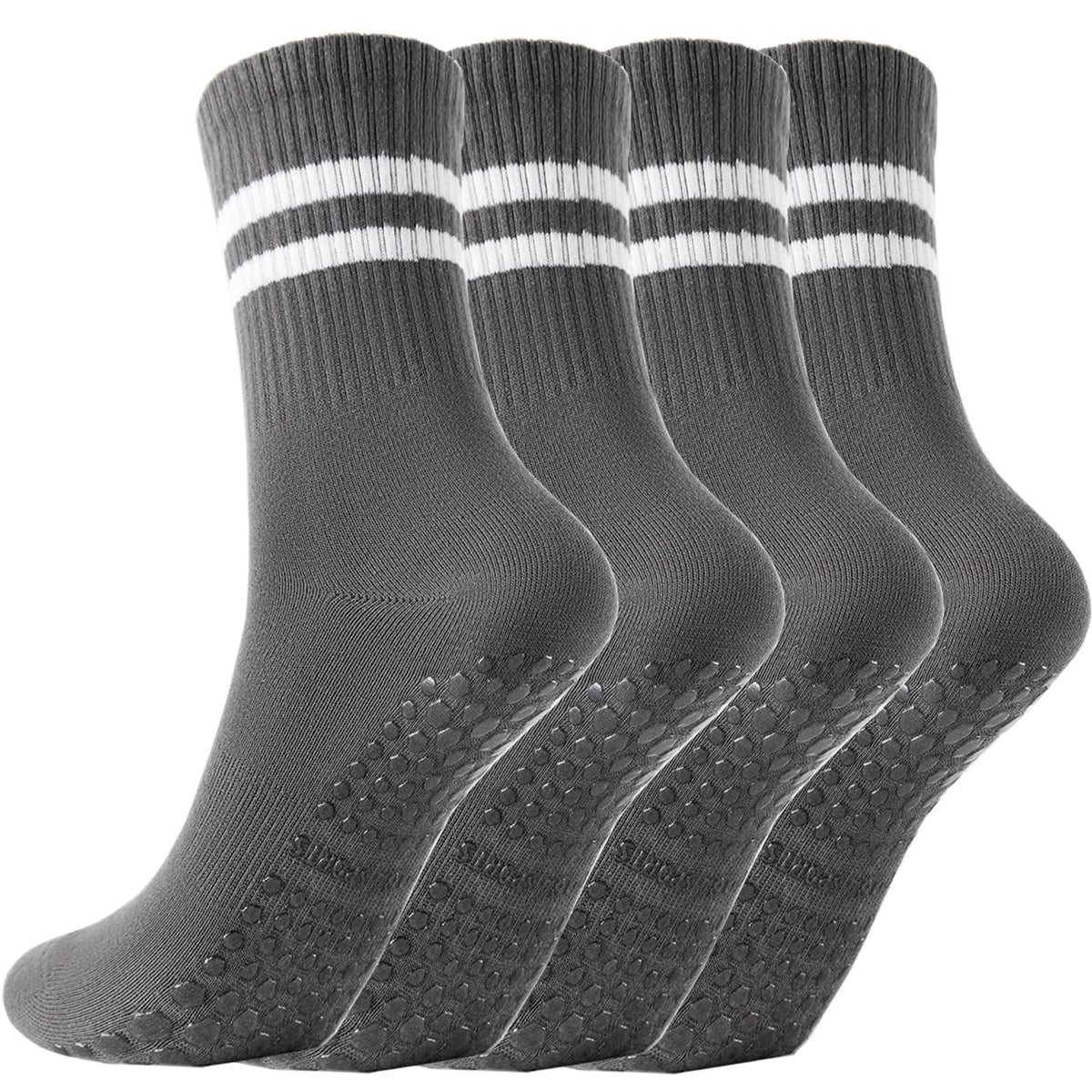 Non Slip Yoga Grip Pilates Socks for Women&Men Anti Slipper Grippy Socks for Ballet, Hospital, Dance, Trampoline, Barre