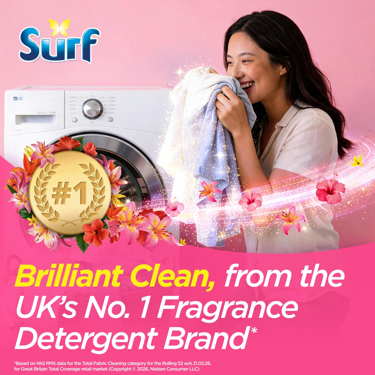 Surf Tropical Lily Detergent Washing Powder 125 Washes (6.25kg)