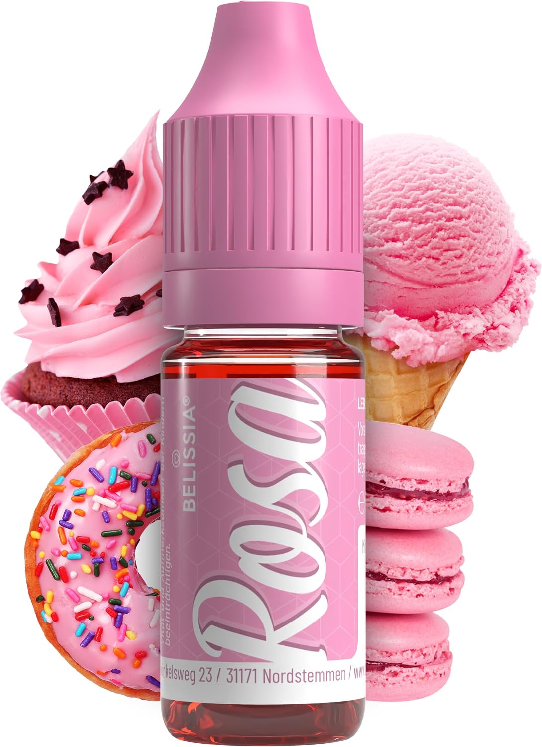 Belissia Liquid Food Colouring Rosa 10ml for Cooking and Baking