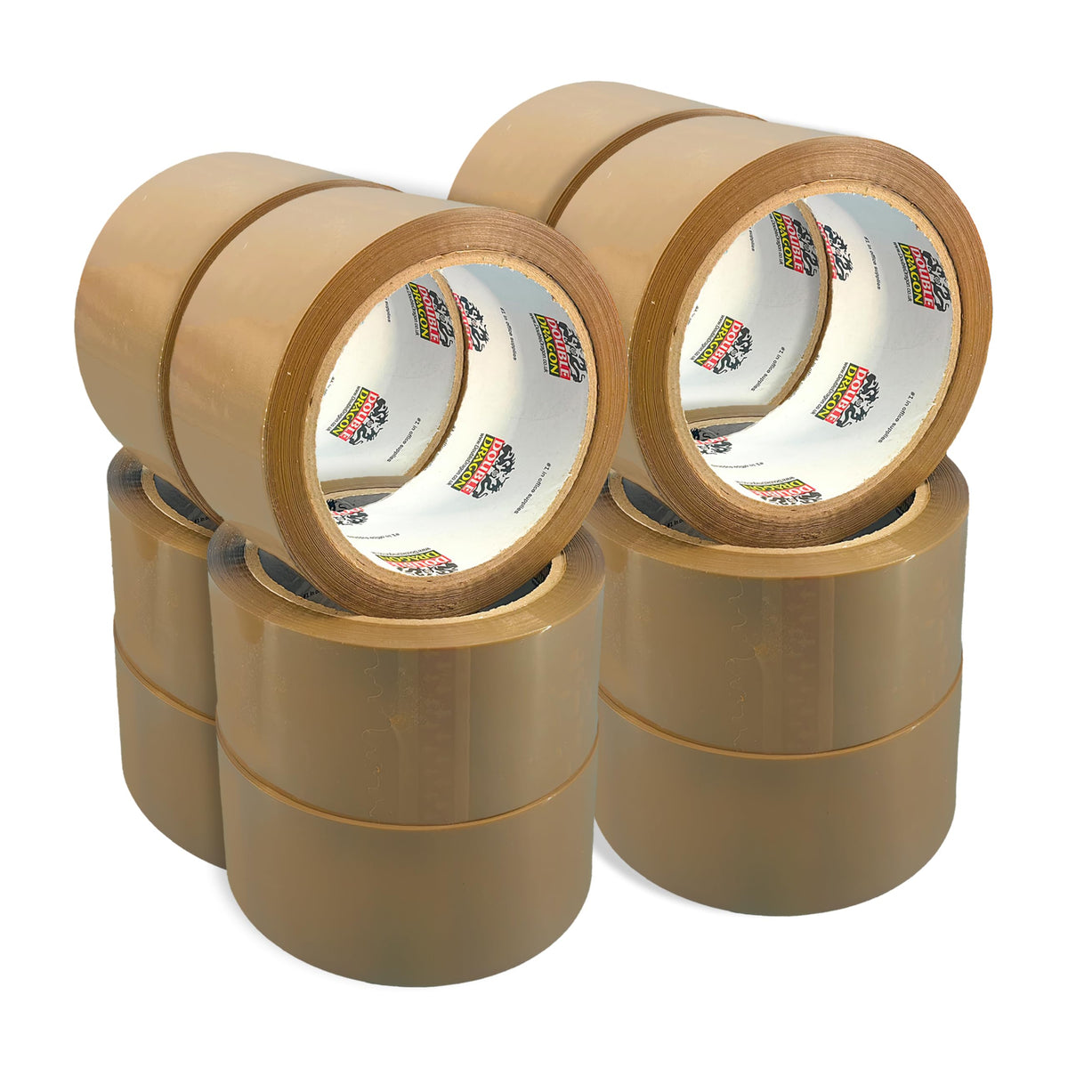 Double Dragon Extra Thick Fragile Printed Tape – 48mm wide, 66m long (Pack of 3) | Tear-Resistant, High-Tack & Long-Lasting | Ideal for Packing, Moving, Shipping, Labelling | Fits Dispensers etc