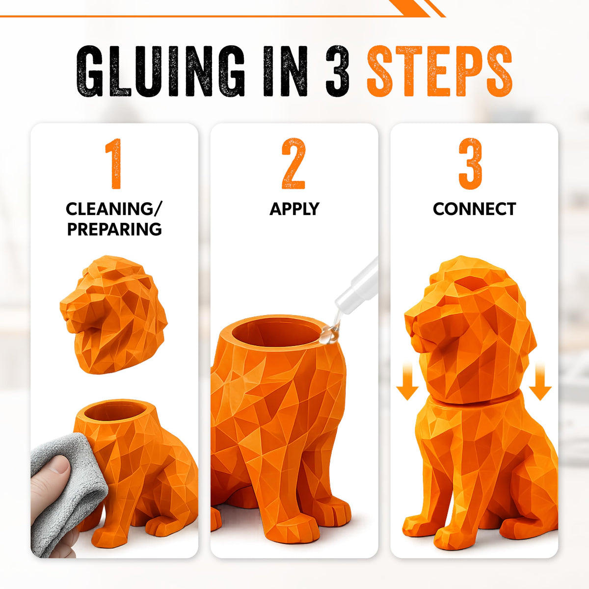 3D Printing Super Glue Liquid 50 g - PLA ABS PETG TPU ASA Instant Adhesive