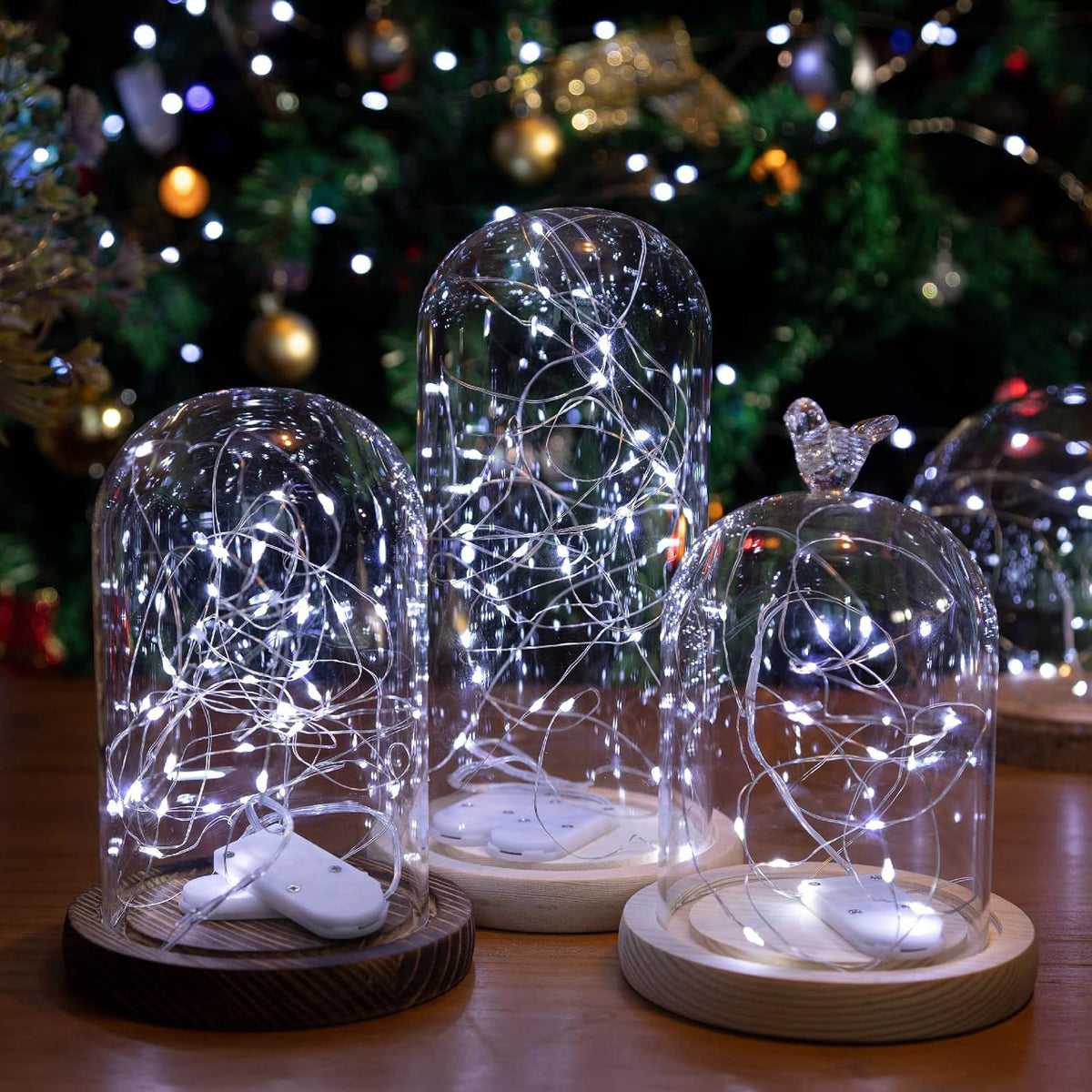 HXWEIYE 3 Pack USB Rechargeable Fairy Lights, 7ft 20 LED, 8 Modes & Timer