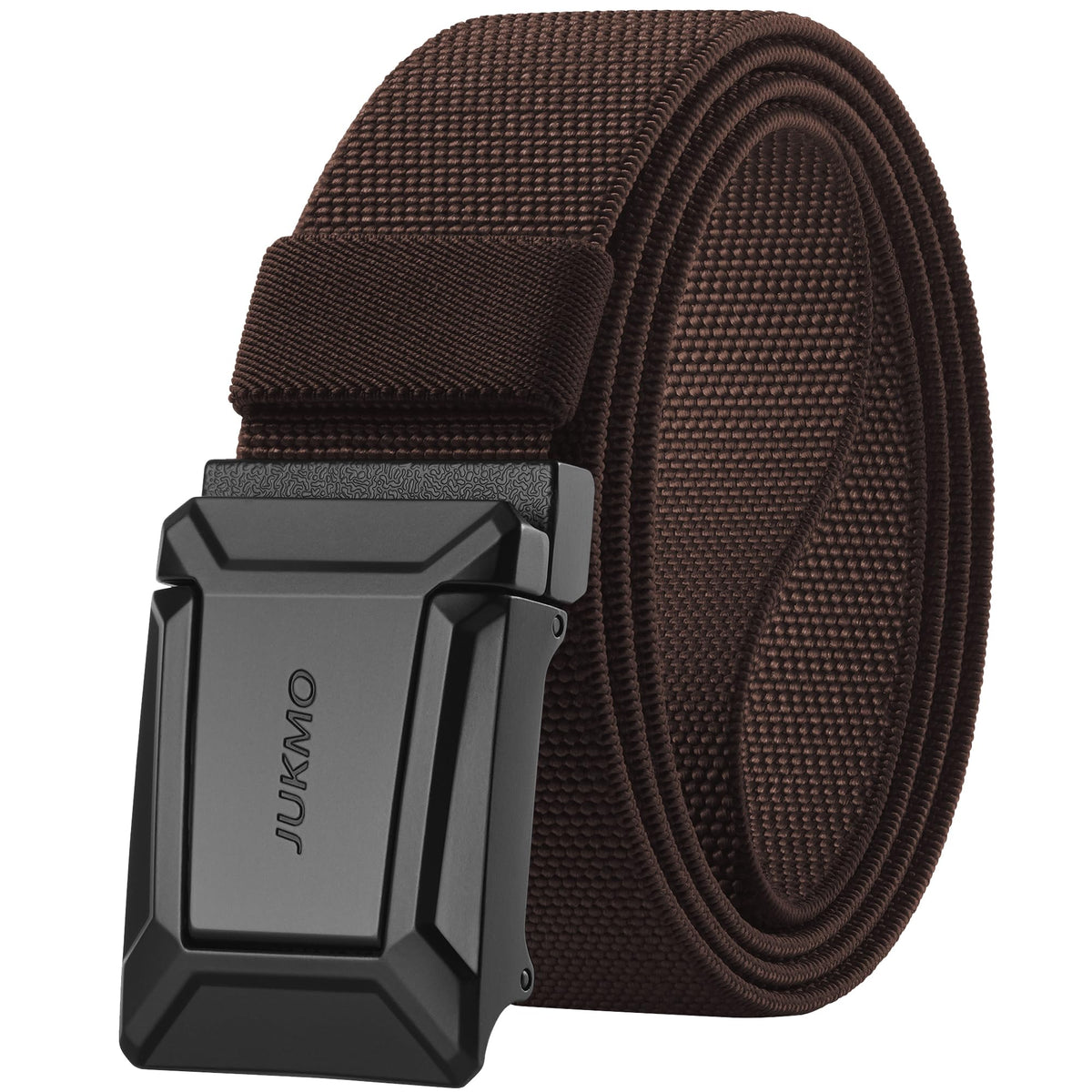 JUKMO Stretch Tactical Belt for Men, Military Work Rigger Hiking 1.5" Elastic Nylon Web Ratchet Quick Release Belt in Gift Box