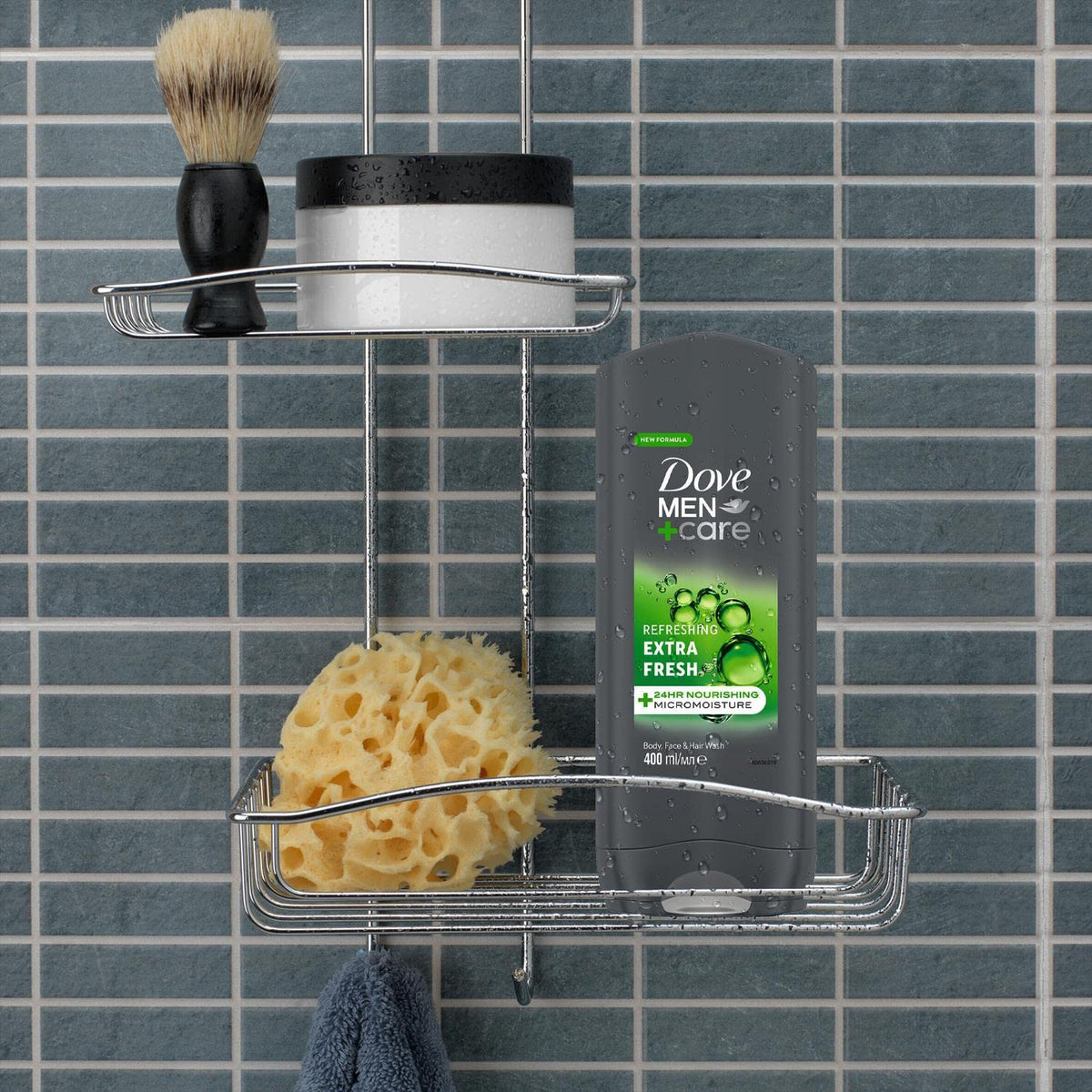 Dove Men+Care Hydrating Clean Comfort Men's 3-in-1 Hair, Face and Body Wash Body Cleanser Shower Gel with 24 hour nourishing MicroMoisture technology for relaxed and re-energised skin 250 ml