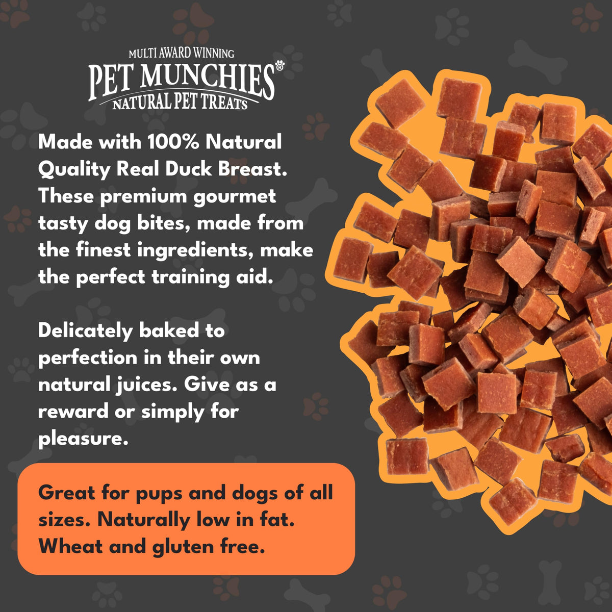 Pet Munchies Venison & Beef Liver Dog Training Treats, Grain Free Tasty Bites with Natural Real Meat, Low in Fat 50g