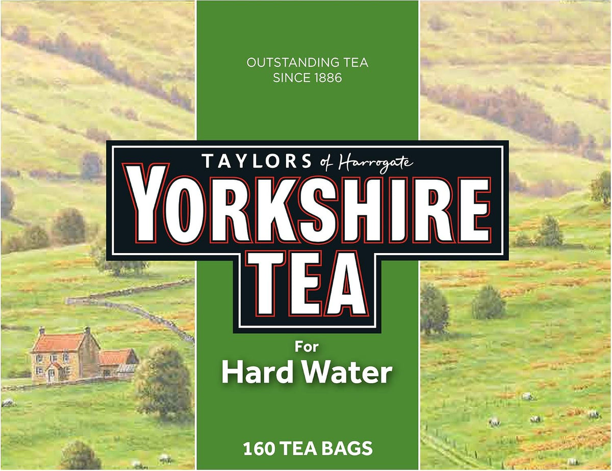 Yorkshire Tea Hard Water Tea Bags, 160 Tea Bags (Pack of 3, Total 480 teabags)